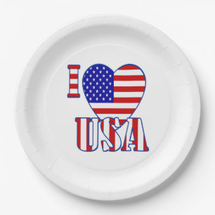 Teller/I Heart USA Pappteller