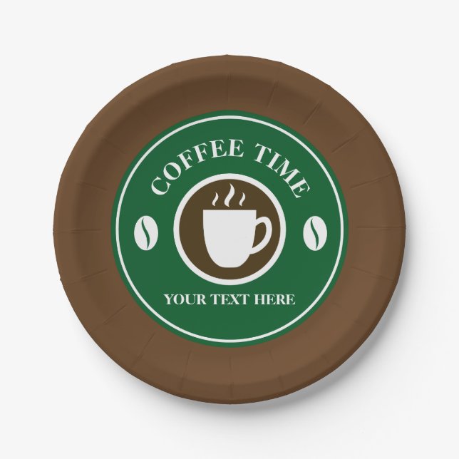 Teller mit individueller Kaffeetasse (Vorderseite)