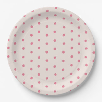 Teller mit rosa Dot