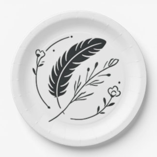 Teller oder Teller auf Papier