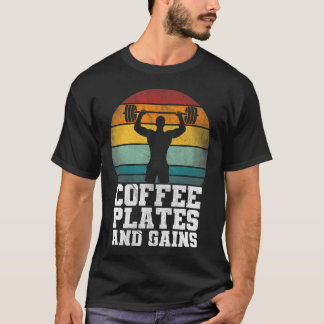Teller und Gewinne des Kaffees - Retro-Gewichtsbel T-Shirt
