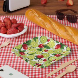 Teller von Cherry und Limes