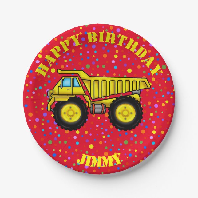 Teller von Dump Truck Paper (Vorderseite)