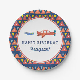 Teller von Flugzeugen zum Geburtstag
