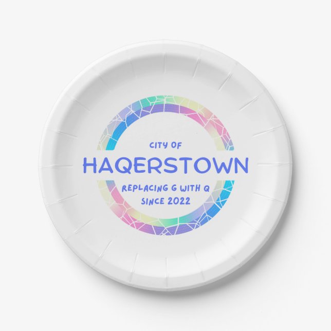 Teller von Hagerstown Paper (Vorderseite)
