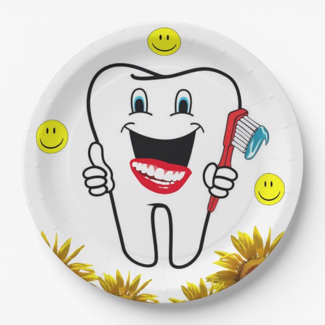 Teller von Sonnenblumenzellenpapier (Vorderseite)