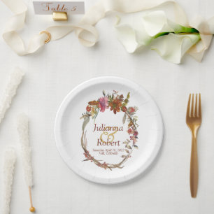 Teller von Watercolor Boho