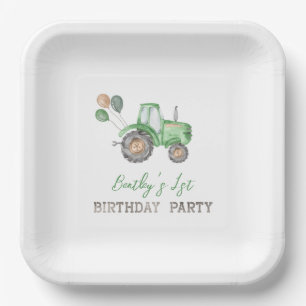 Teller von Zugmaschinen   Traktor zum Geburtstag v