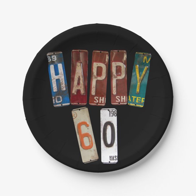 Teller zum 60. Geburtstag (Vorderseite)