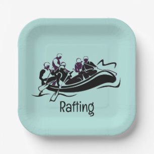 Teller zum Entwurf von White Water River Rafting