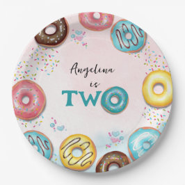 Teller zum zweiten Geburtstag.