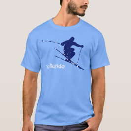 Tellurid-blauer Schnee-Ski T-Shirt