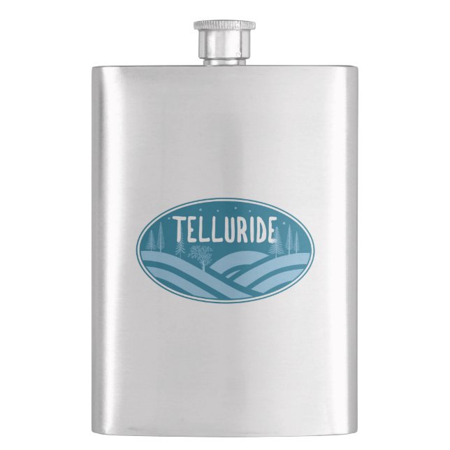 Telluride Colorado Außenbereich Flachmann (Vorderseite)