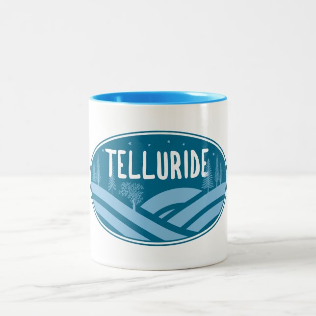 Telluride Colorado Außenbereich Zweifarbige Tasse (Mittel)