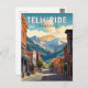 Telluride Colorado Kunstvoll wandern Vintag Postkarte (Vorne/Hinten)