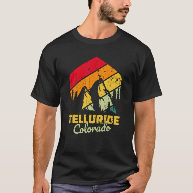 Telluride Colorado Mountain Bear T-Shirt (Vorderseite)