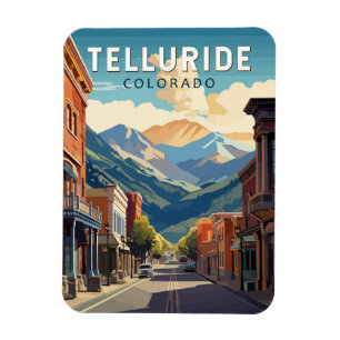 Telluride Colorado Reise Kunst Vintage Magnet