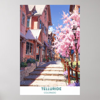 Telluride - Colorado - Schöne Stadt Poster