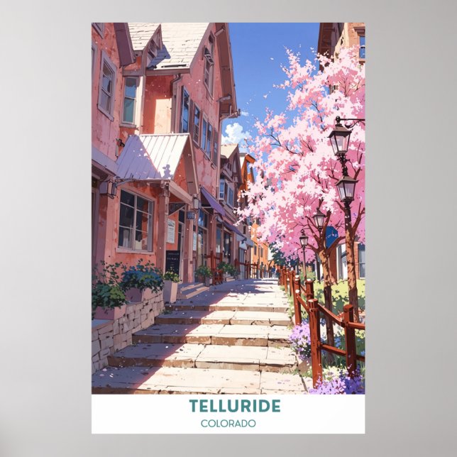 Telluride - Colorado - Schöne Stadt Poster (Vorne)