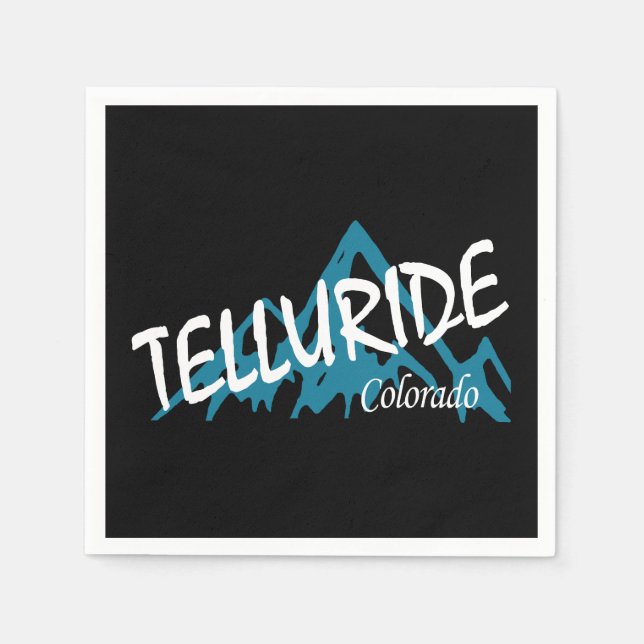 Telluride Colorado Serviette (Vorderseite)