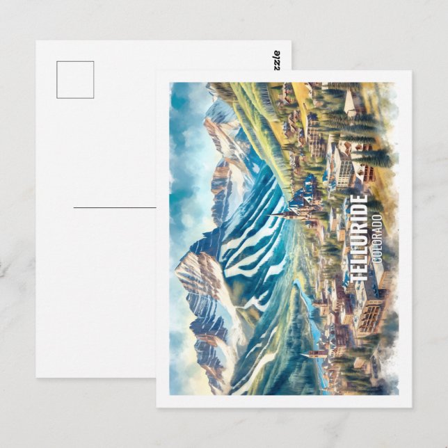 Telluride Colorado USA Fantastischer Place Wasserf Postkarte (Vorne/Hinten)