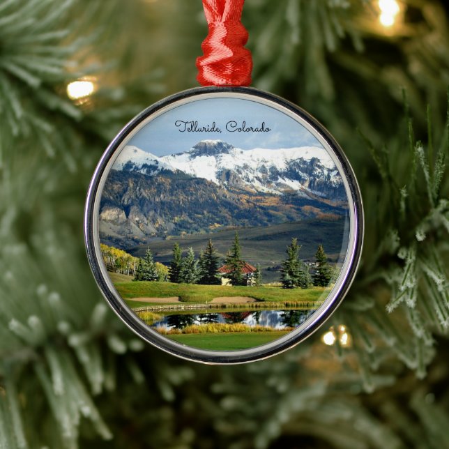 Telluride, Colorado - wunderschönes Foto Ornament Aus Metall (Baum)