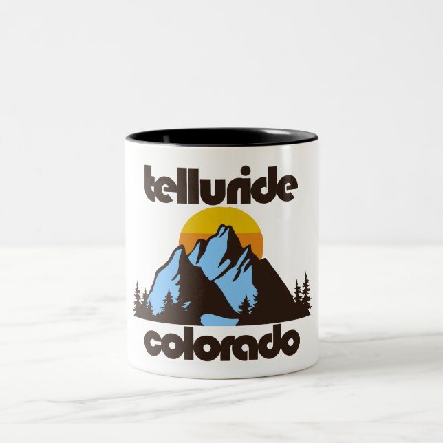 Telluride, Colorado Zweifarbige Tasse (Mittel)