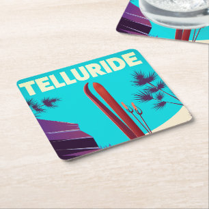 Telluride Ski Rocky Mountains Rechteckiger Pappuntersetzer