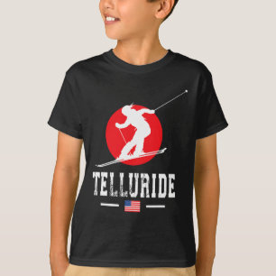 Telluride Usa Ski Resort Rocky Mountains Amerikani T-Shirt