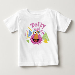 Telly Monster Spaß-Grafik Baby T-shirt