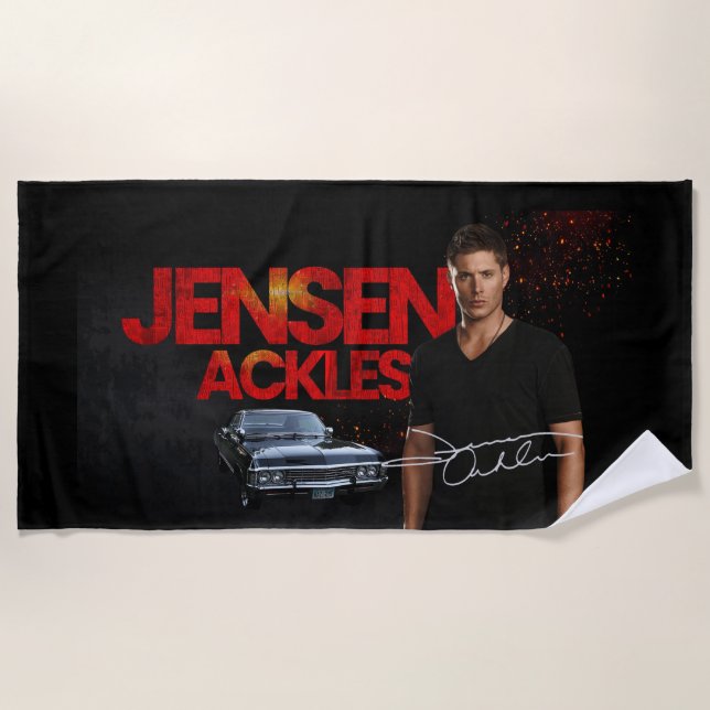 Telo Mare Jensen Ackles Strandtuch (Vorderseite)