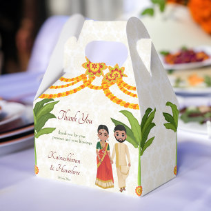 Telugu Tamil Hochzeitsmarigolds Bananenbaum Geschenkschachtel