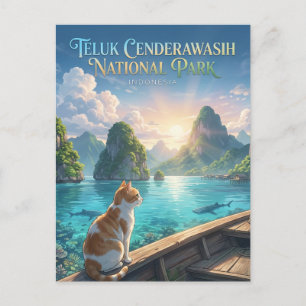 Teluk Cenderawasih-Nationalpark Indonesien Postkarte