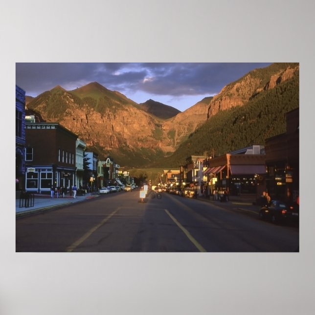 Teluride bei Sonnenuntergang Poster (Vorne)