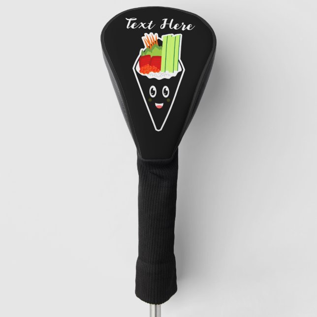 Temaki Sushi Hand Roll Golf Headcover (Vorderseite)
