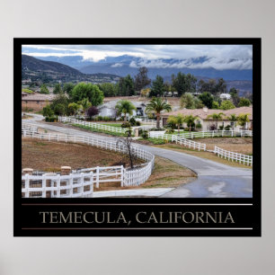 Temecula, affiche de la Californie