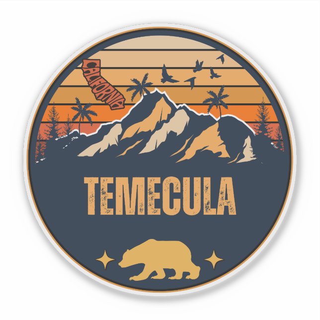 Temecula, Kalifornien Aufkleber (Vorderseite)