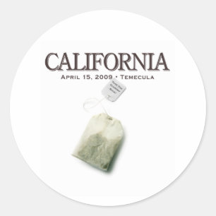 Temecula Kalifornien Tee-Party Runder Aufkleber