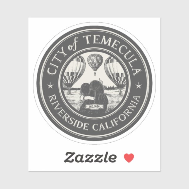 TEMECULA RIVERSIDE KALIFORNIA AUFKLEBER (Blatt)