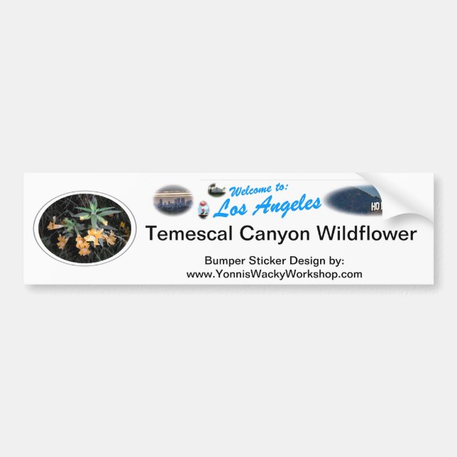 Temescal Wild Blume Autoaufkleber (Vorne)