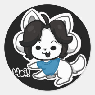 temmy runder aufkleber