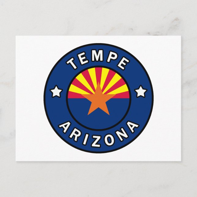 Tempe Arizona Postkarte (Vorderseite)