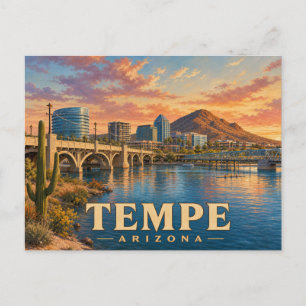 Tempe Arizona Vintage-Reisepostkarte Postkarte