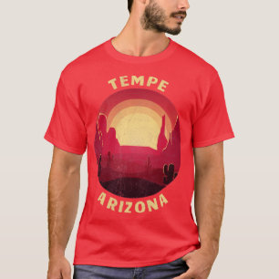 Tempe Arizona Wüste Illustration Vintag Souvenir T-Shirt