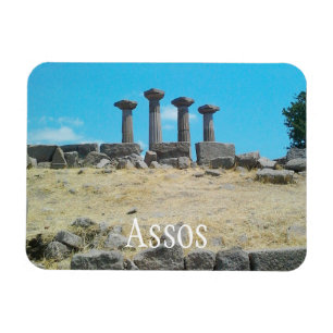 Tempel Athena Ruins, Assos, Bahramkale, Türkei Magnet