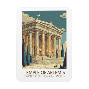 Tempel der Artemis Sieben Weltwunder der Kunst Magnet