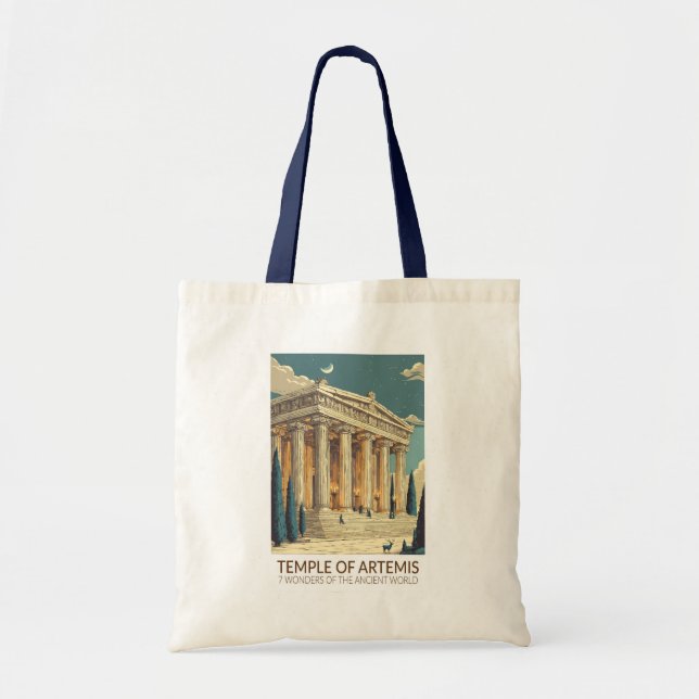 Tempel der Artemis Sieben Weltwunder Kunst Tragetasche (Vorne)