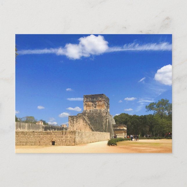 Tempel der Jaguars Chichen Itza Postcard Postkarte (Vorderseite)