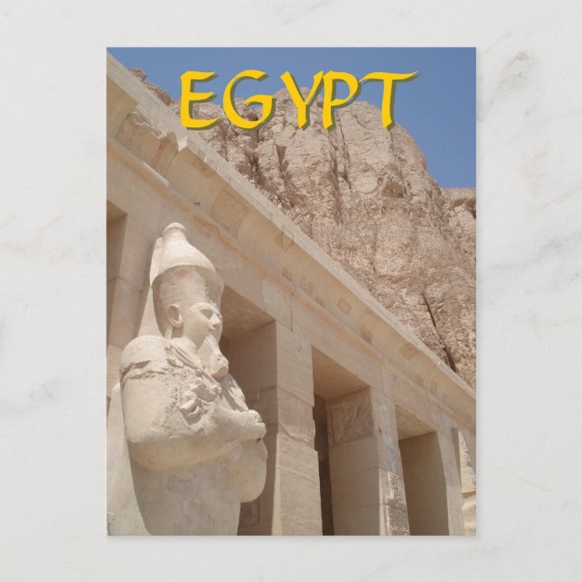 Tempel der Königin Hatshepsut Postkarte (Vorderseite)