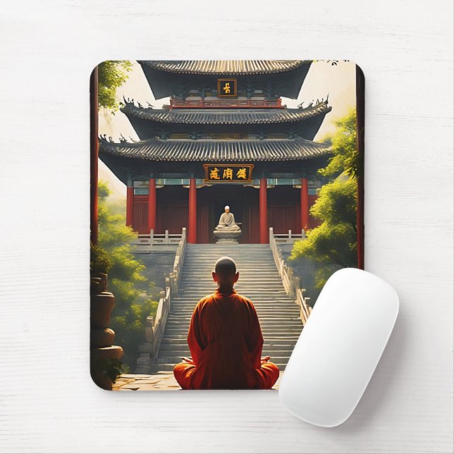 Tempel der Ruhe Mousepad (Mit Mouse)